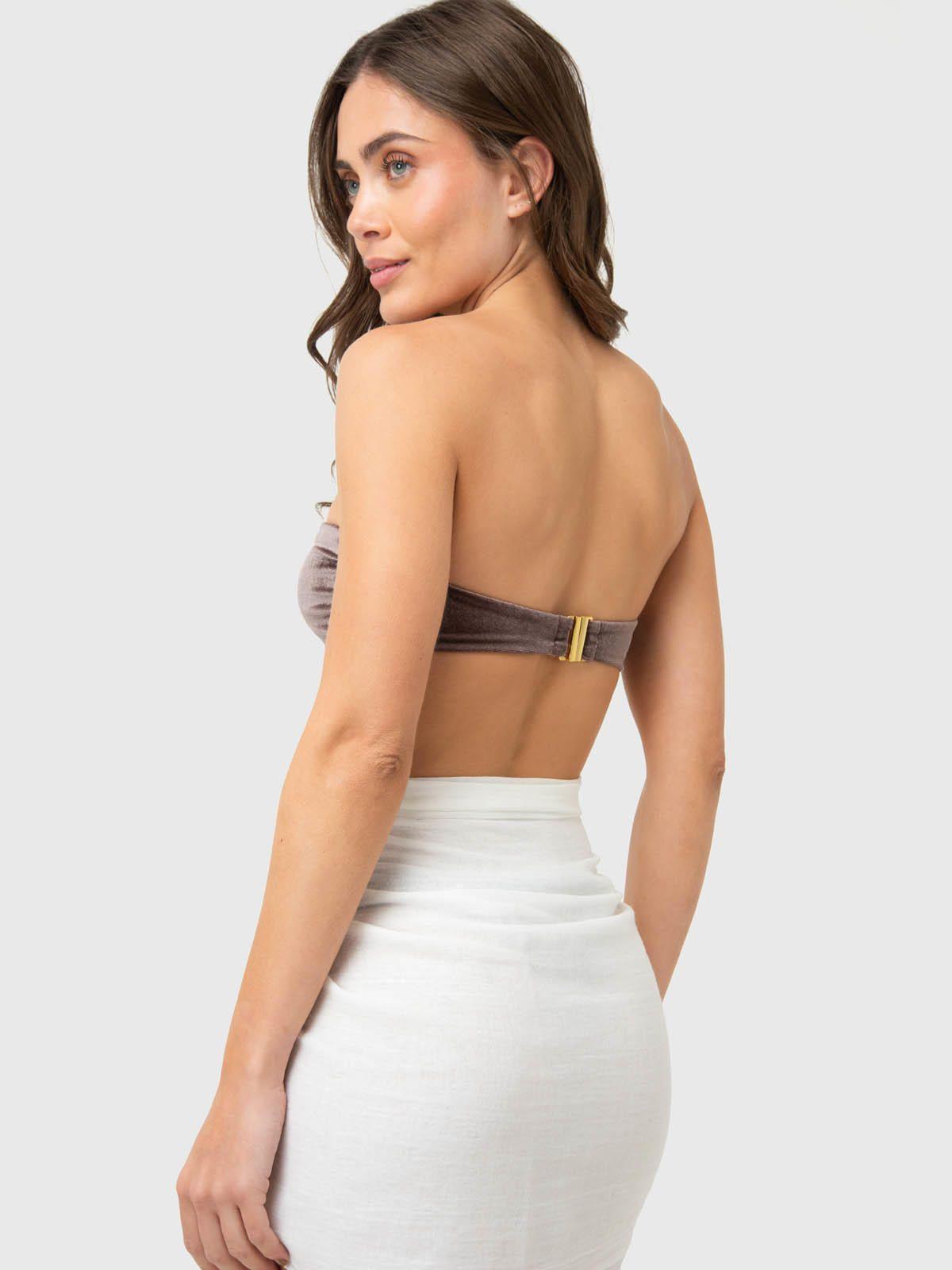 Top Bikini Mujer Lagoa Taupe-3