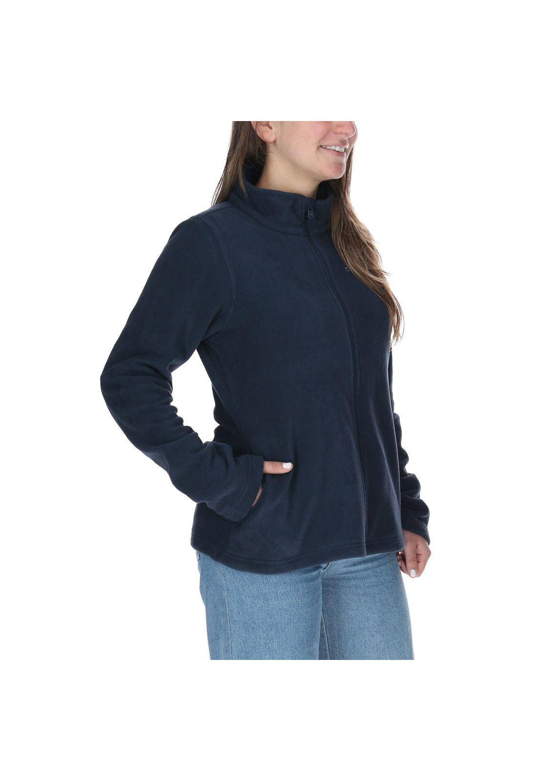 Polar Mujer Wms Microfleece Zip Azul-4