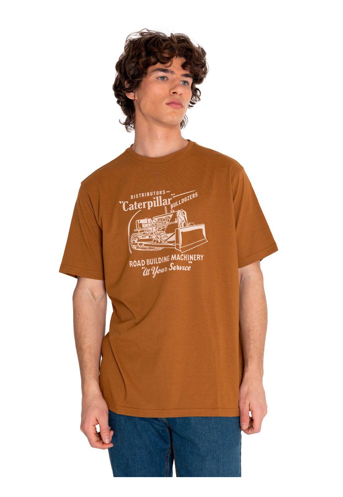 Polera Manga Corta Hombre His Tradition Graph1 Café-0