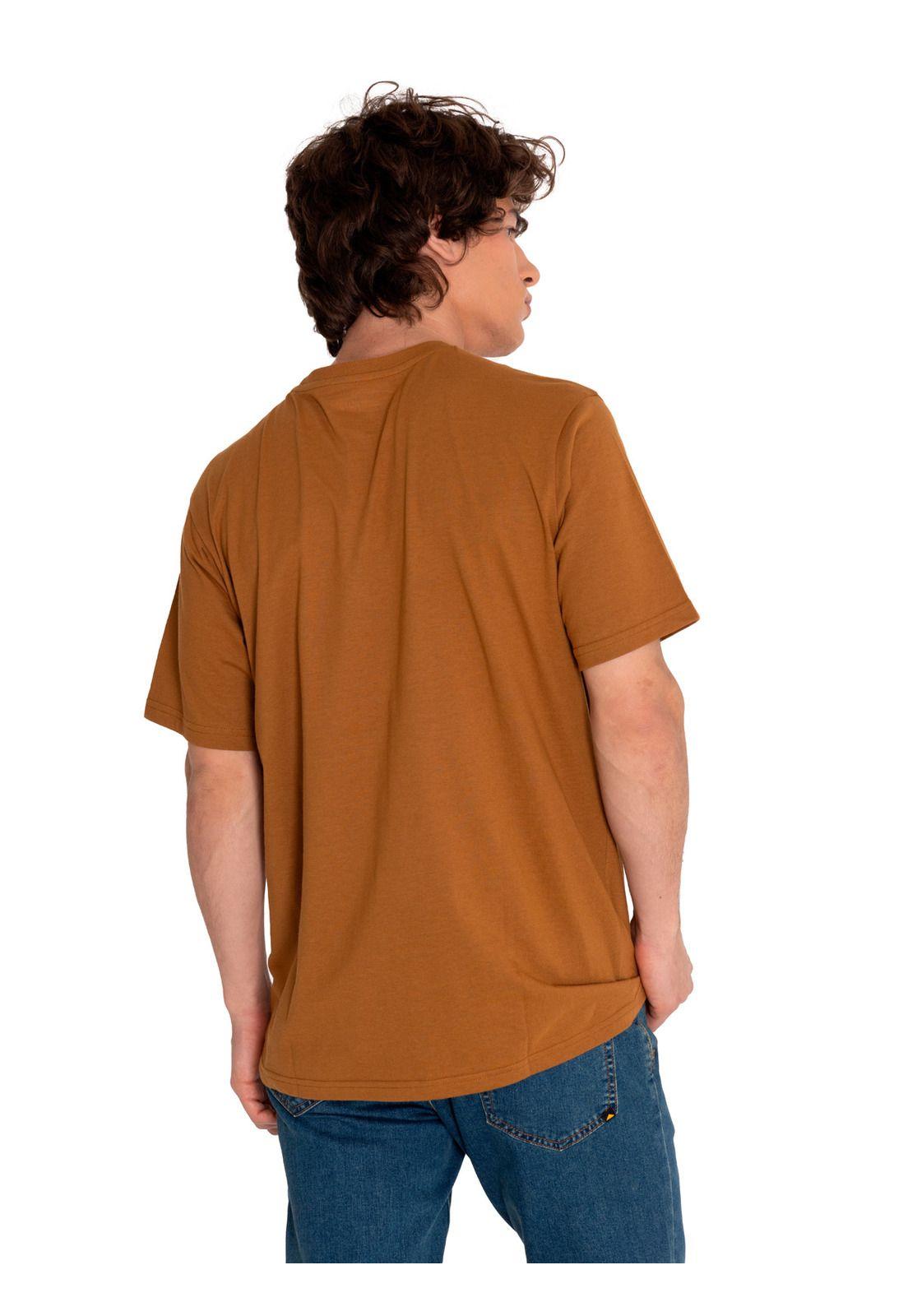 Polera Manga Corta Hombre His Tradition Graph1 Café-3