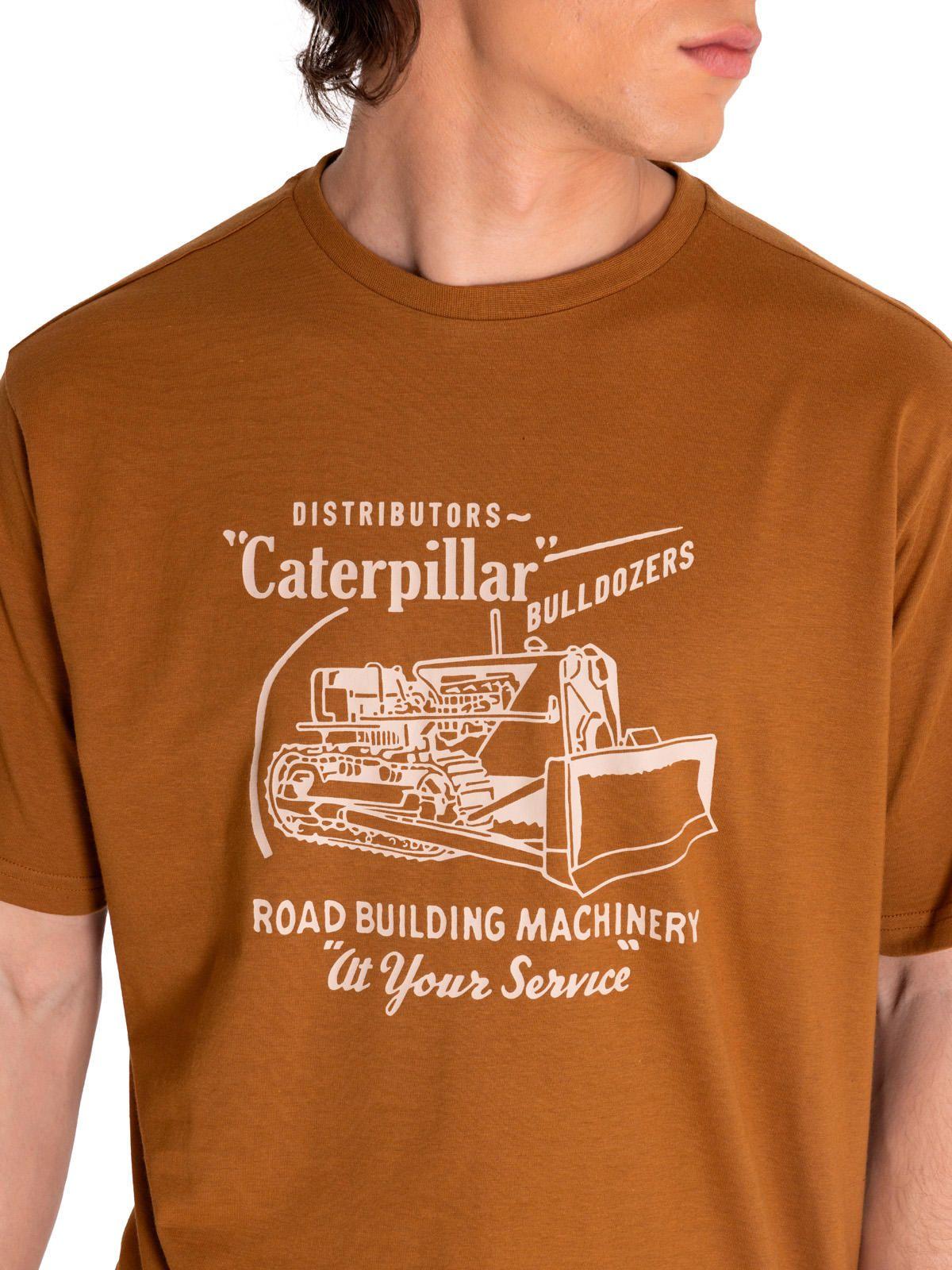 Polera Manga Corta Hombre His Tradition Graph1 Café-4