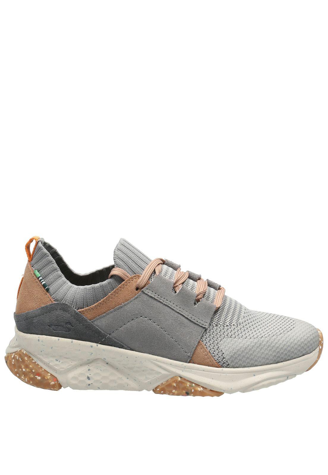 Zapatilla Cuero Mujer Morro Gris-0