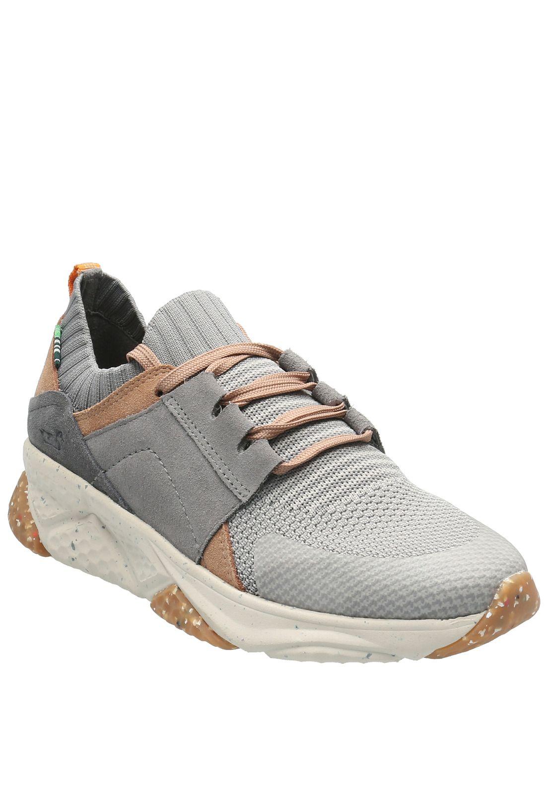 Zapatilla Cuero Mujer Morro Gris-1