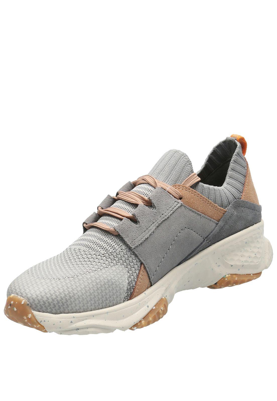 Zapatilla Cuero Mujer Morro Gris-4