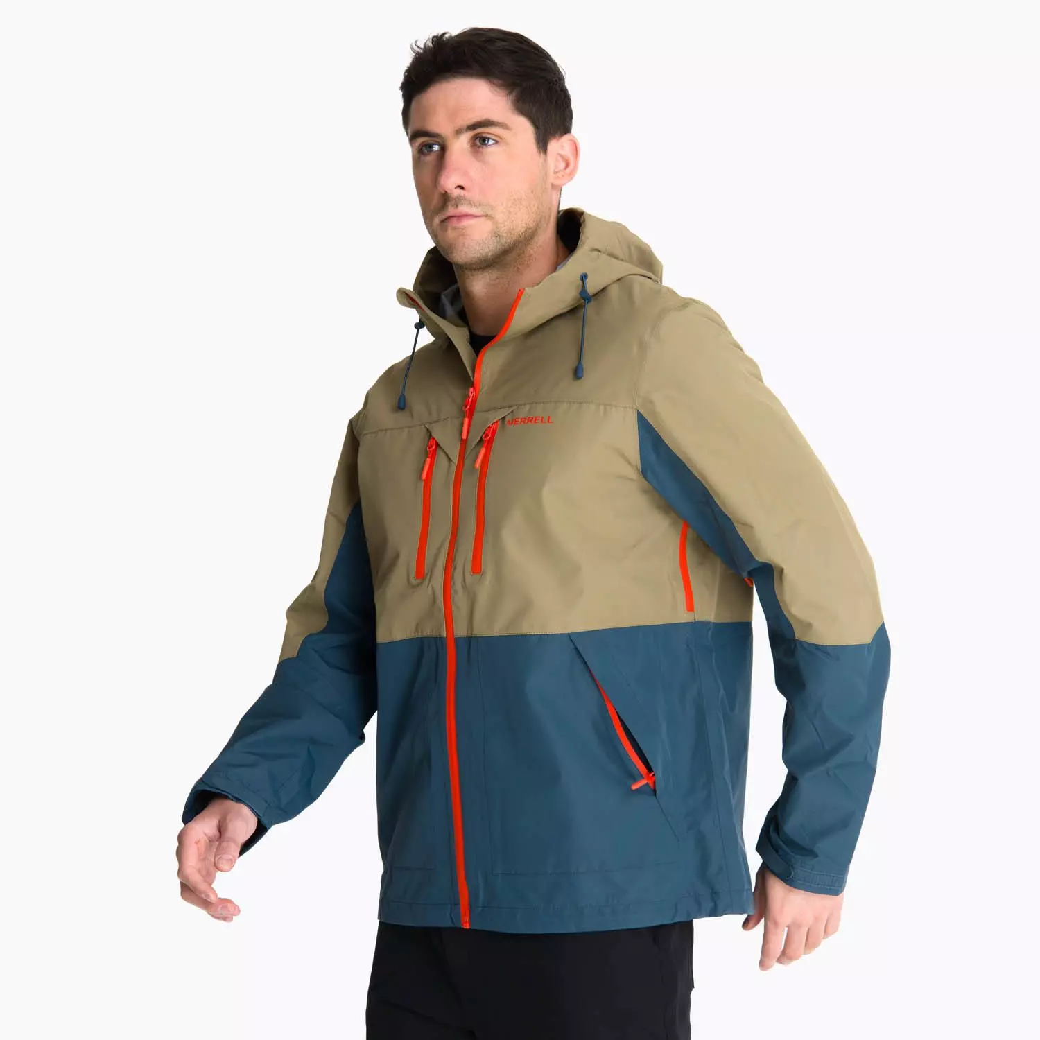 Impermeable Hombre Hardshell Tauranga Beige -1