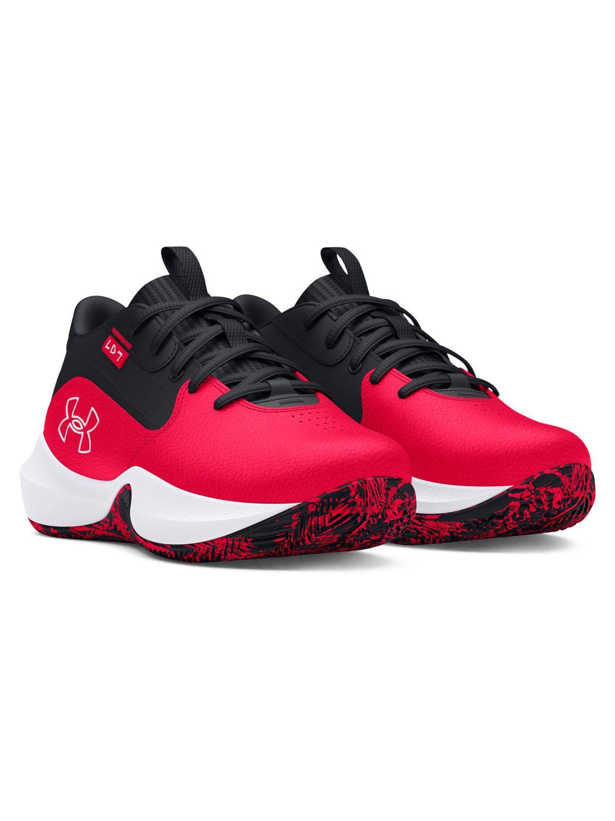 Zapatillas Basketball Lockdown 7 niño Rojo-5