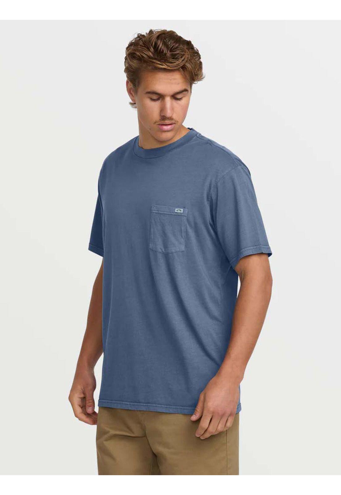 Polera Hombre Essential Premium Azul Billabong-3