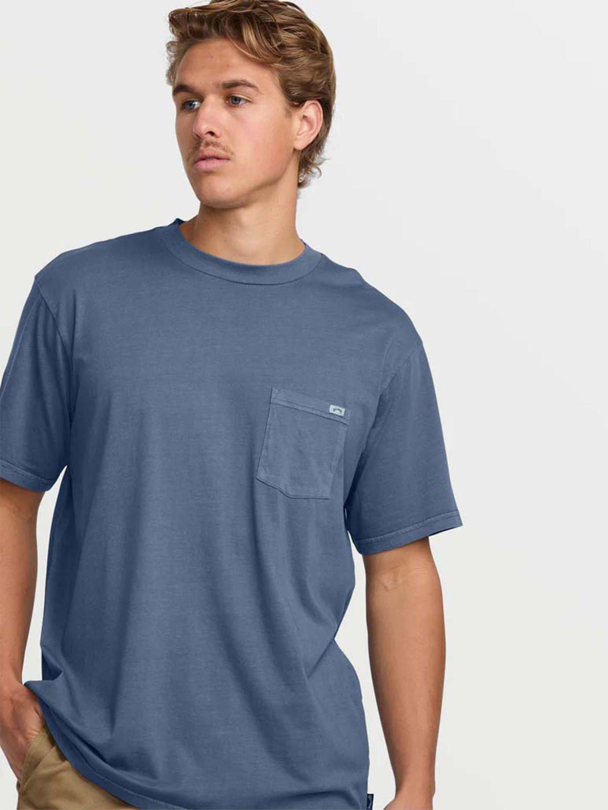 Polera Hombre Essential Premium Azul Billabong-4