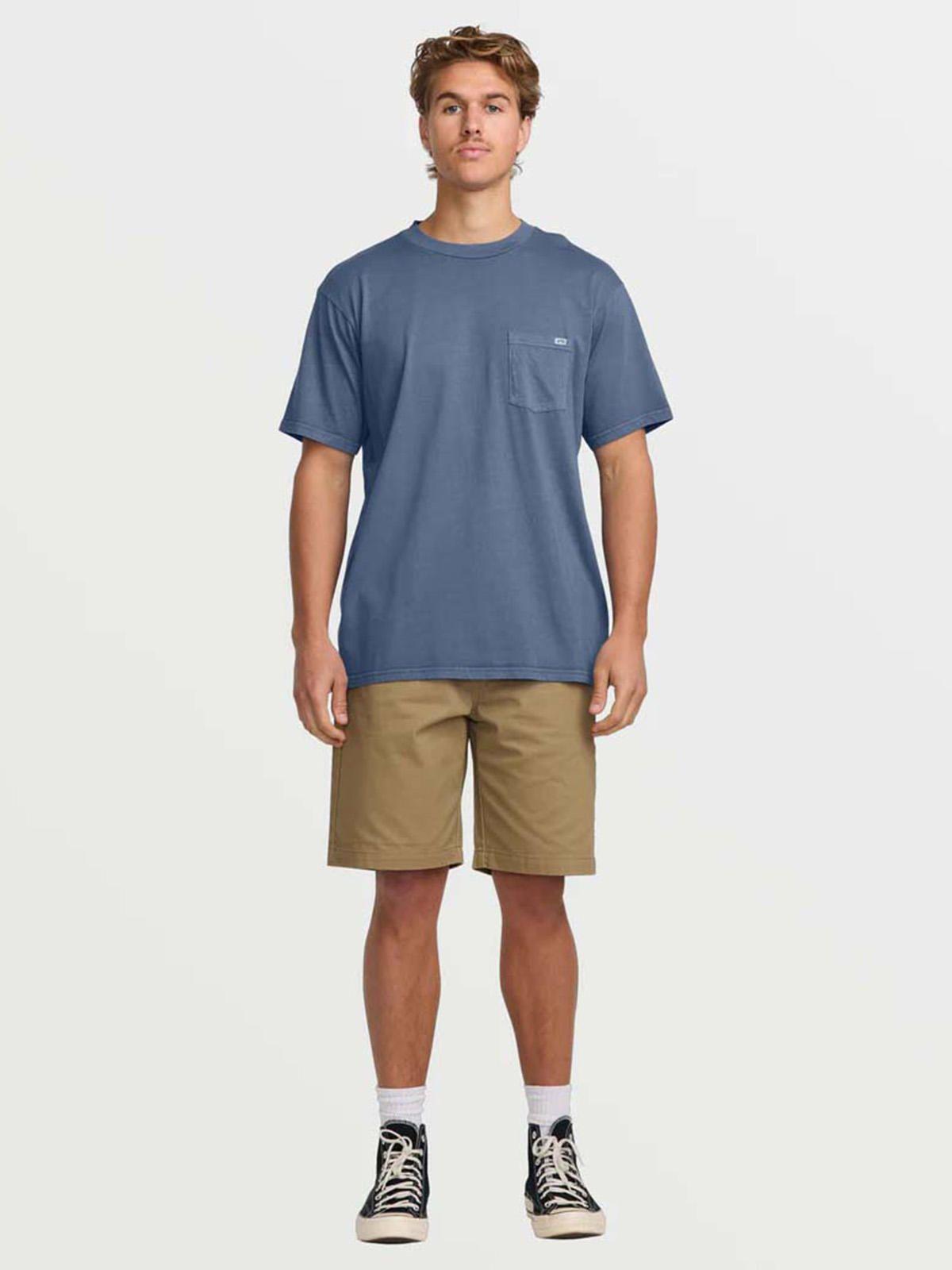 Polera Hombre Essential Premium Azul Billabong-5