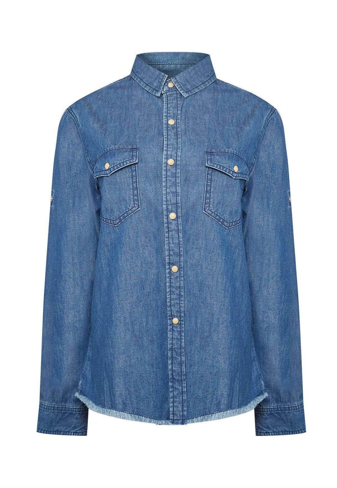 Blusa Algodón Orgánico Mujer Kilimanjaro Azul-0