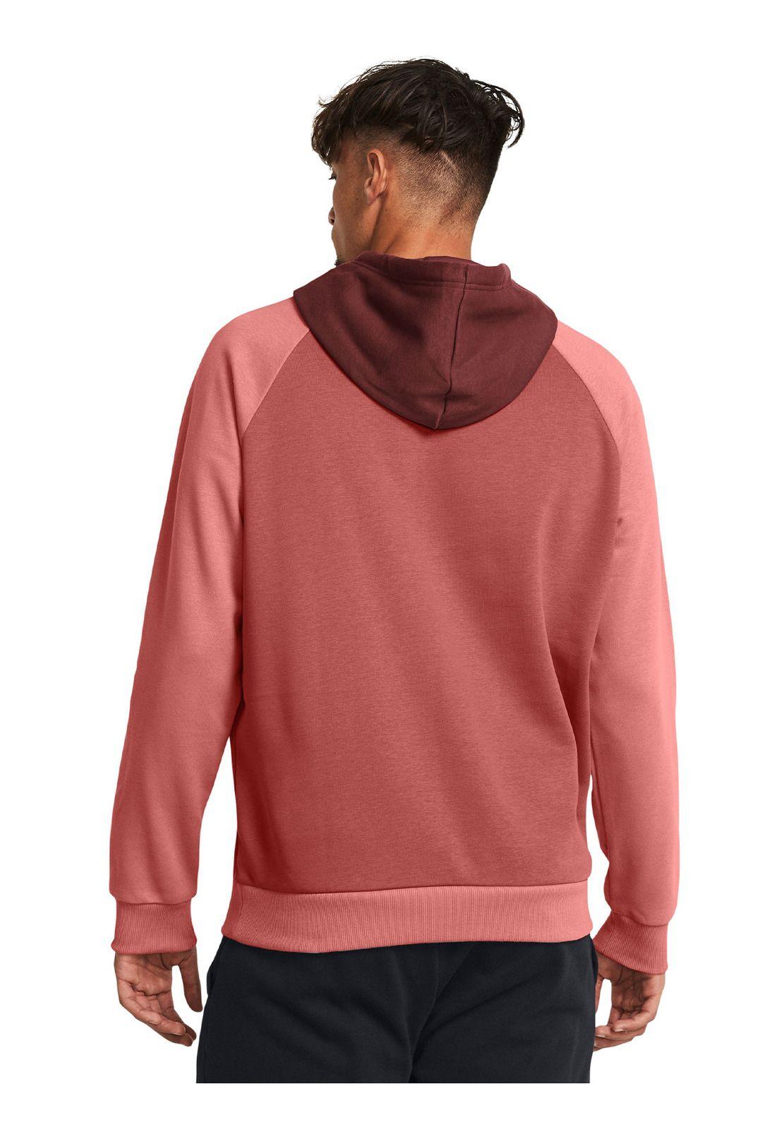 Polerón Rival Flc Hd Clrblck Rojo Hombre-4