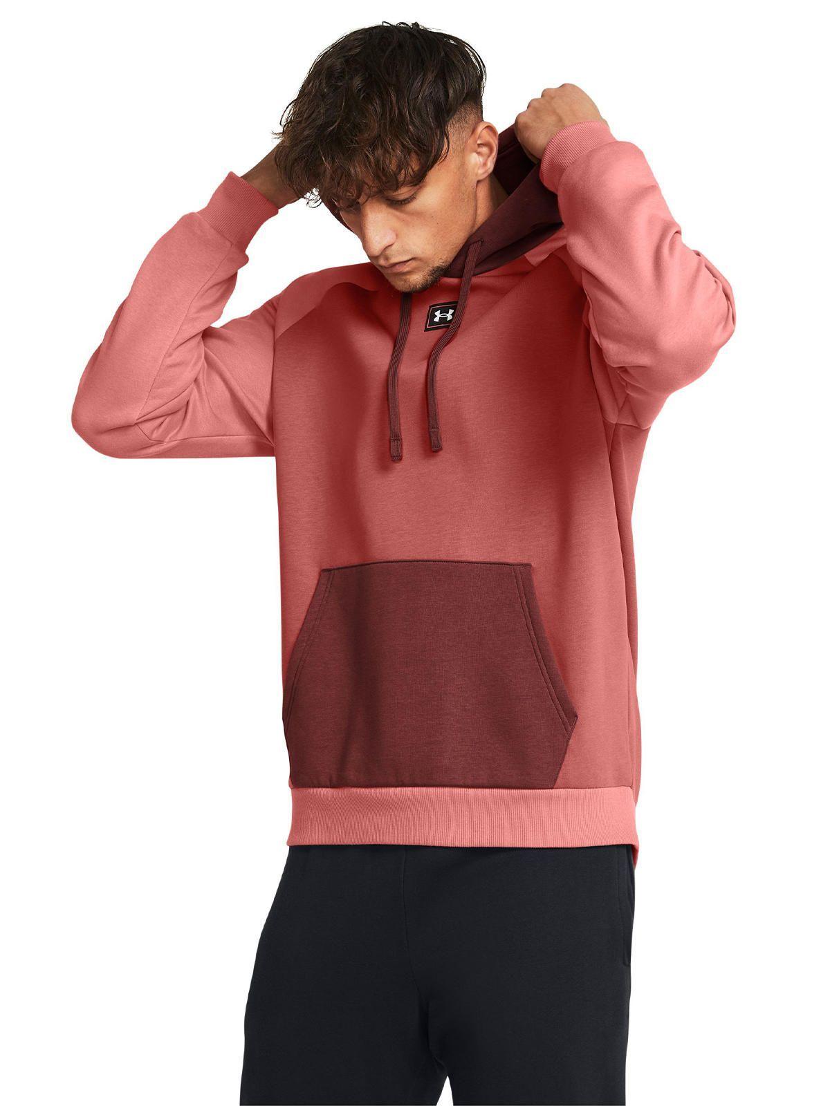 Polerón Rival Flc Hd Clrblck Rojo Hombre-3