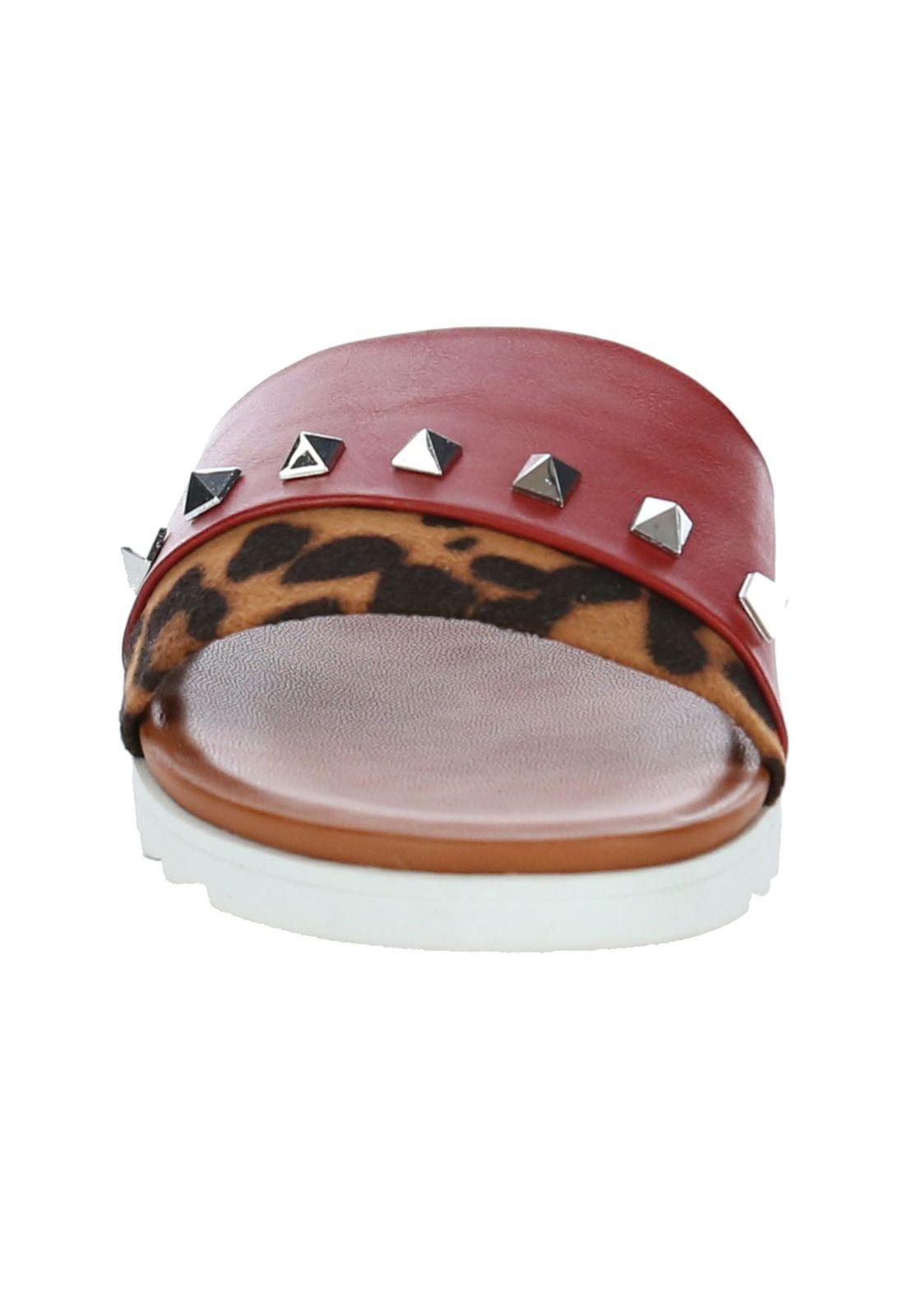 Sandalia Mujer Sydnee Negro /Rojo-2