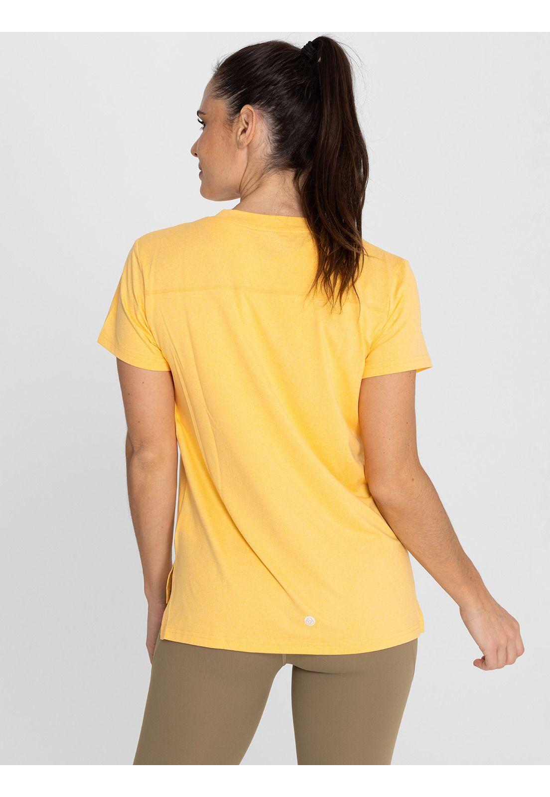 Polera deportiva Mujer V Neck Naranjo-1