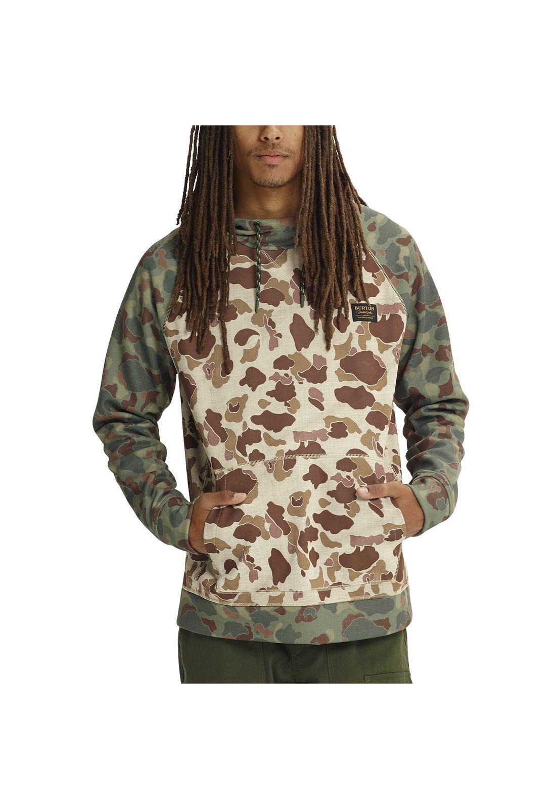 Softshell Crown Bonded Pullover Hombre Café-1