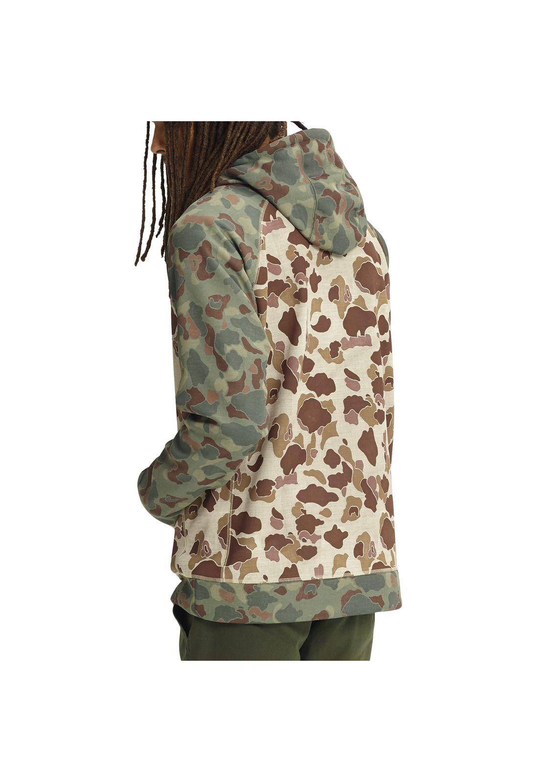 Softshell Crown Bonded Pullover Hombre Café-2
