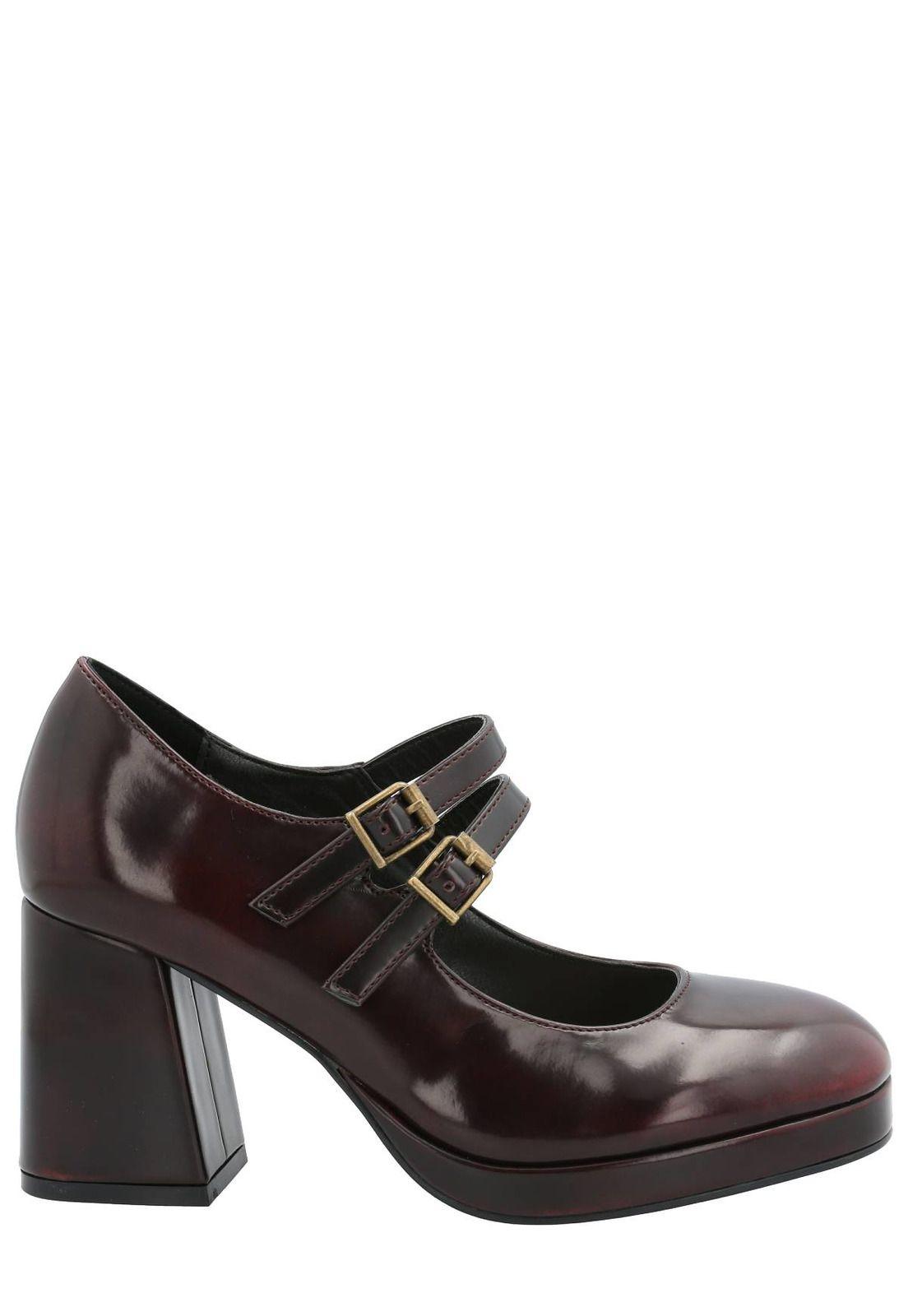 Zapato Mary Jane Rangers Mujer Burdeo-3