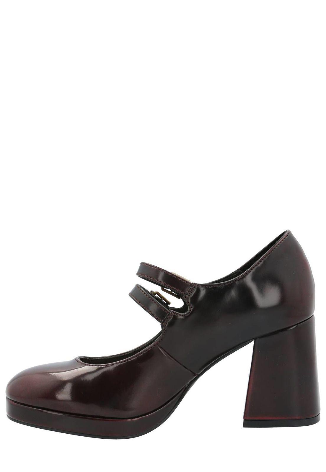 Zapato Mary Jane Rangers Mujer Burdeo-6