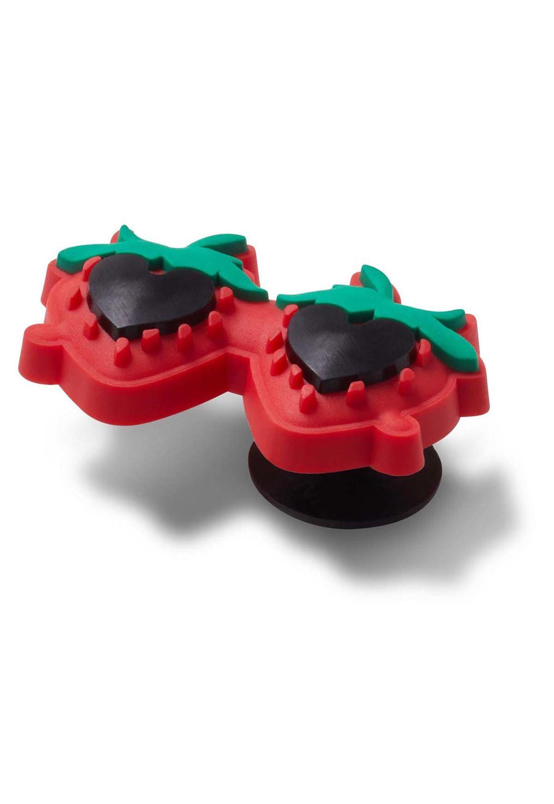Jibbitz Crocs Lentes de Fresa Rojo-2