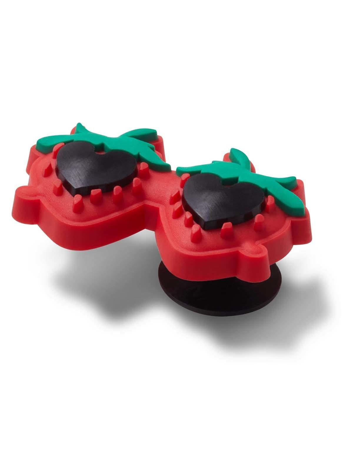 Jibbitz Crocs Lentes de Fresa Rojo-2