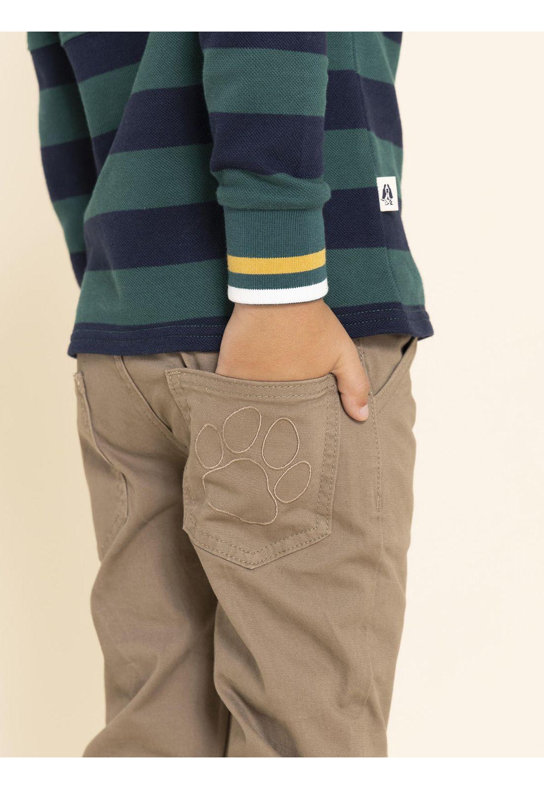 Pantalon Belt Niño Beige/Crudo-4