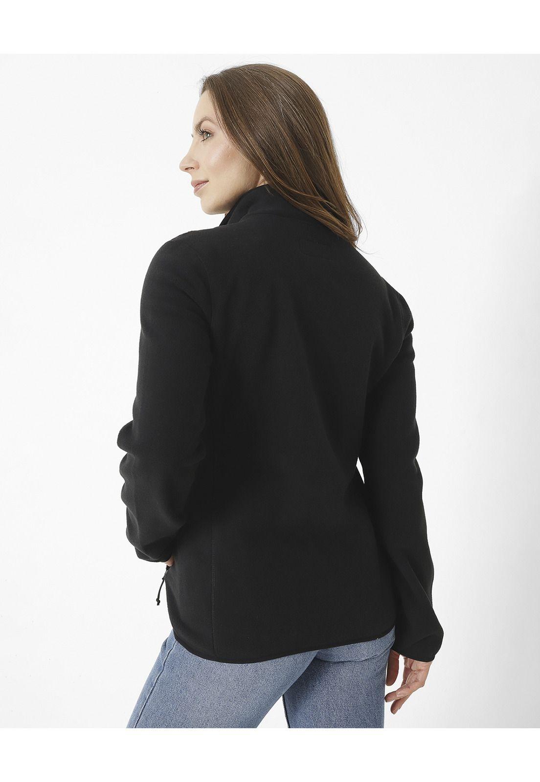 Polar Polar Fleece Full Zi Negro Mujer-1