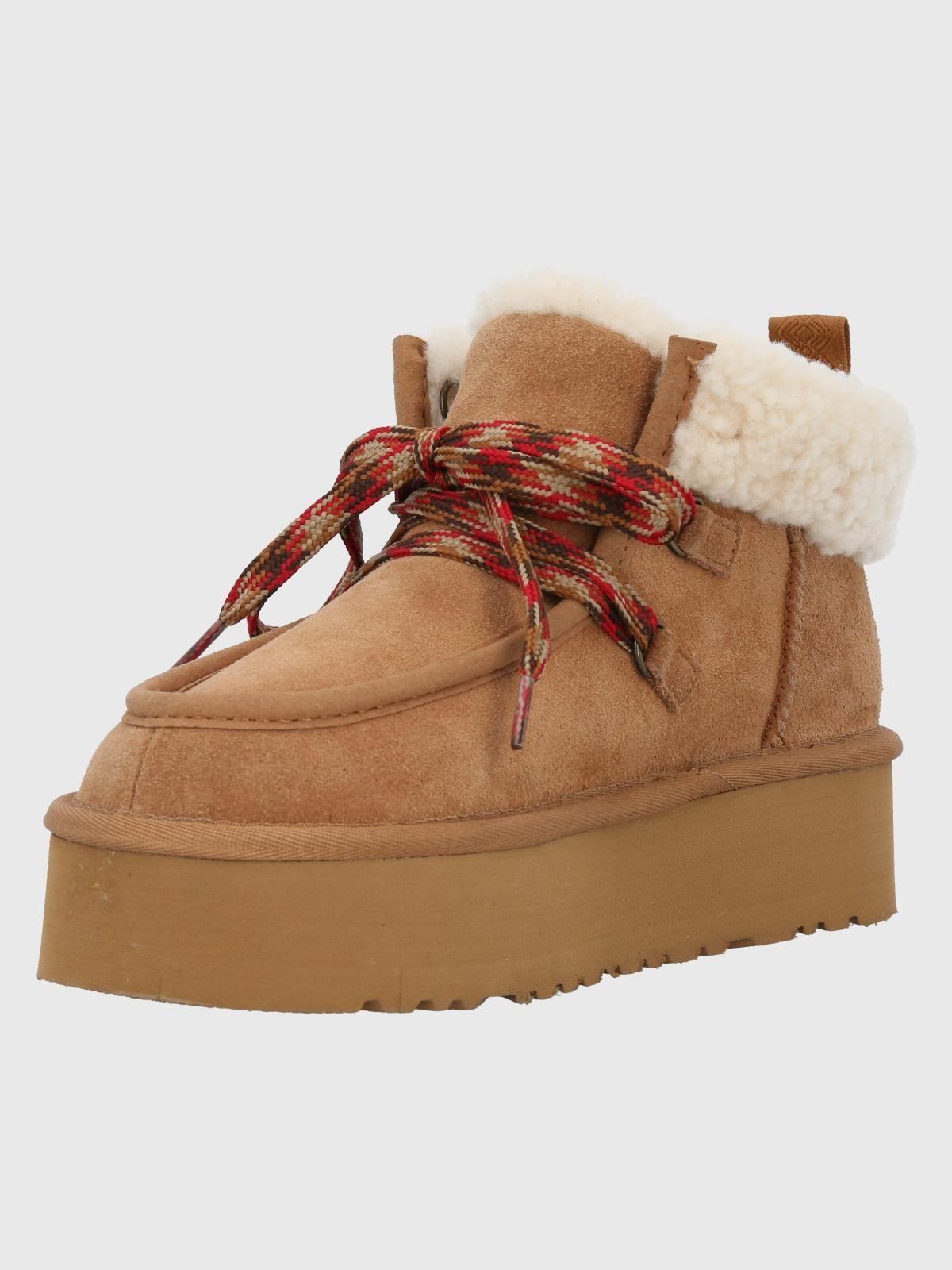 Botín Cuero Mujer Arlo Café-4