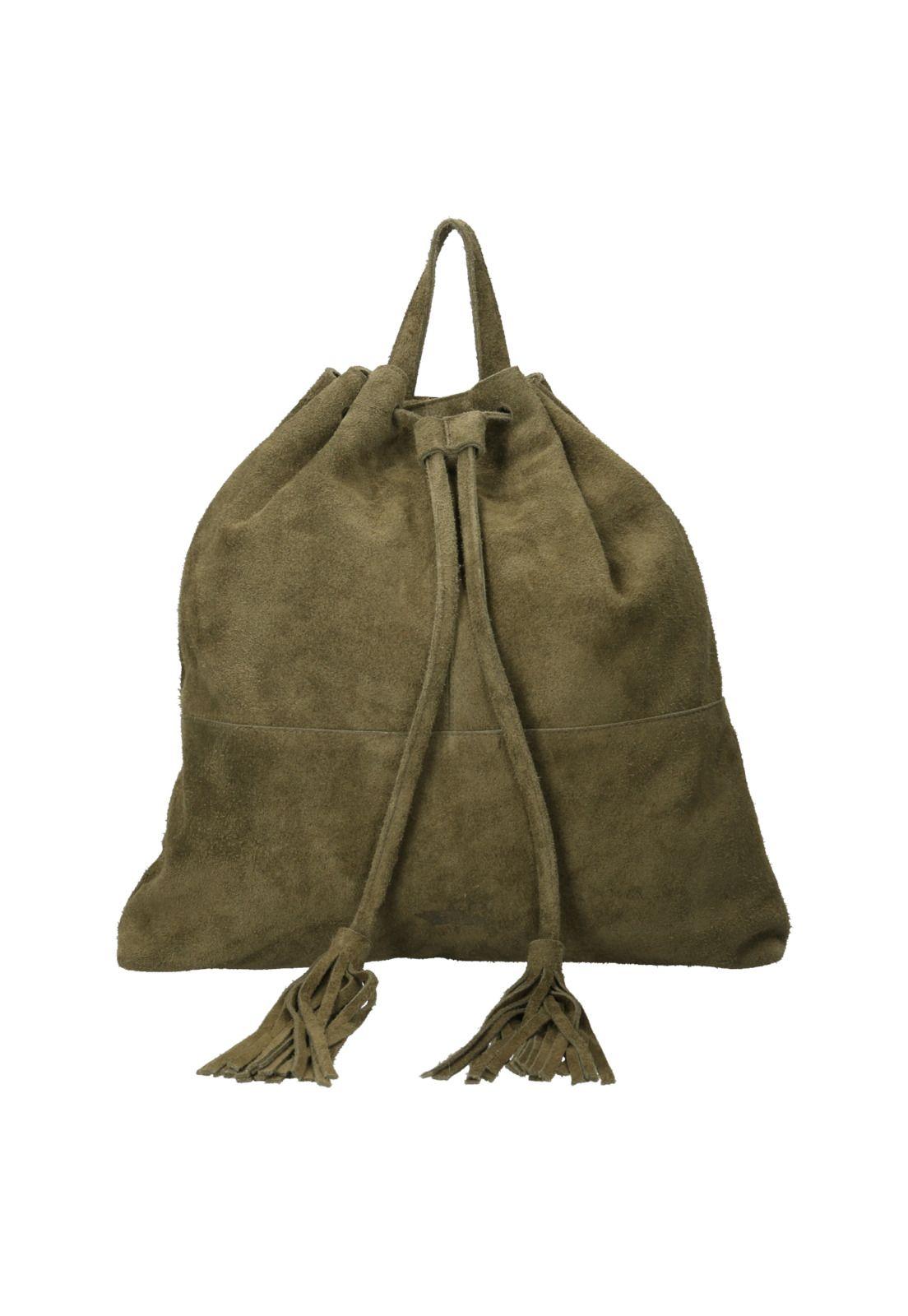 Mochila Cuero Mujer Pazin Back Verde-0