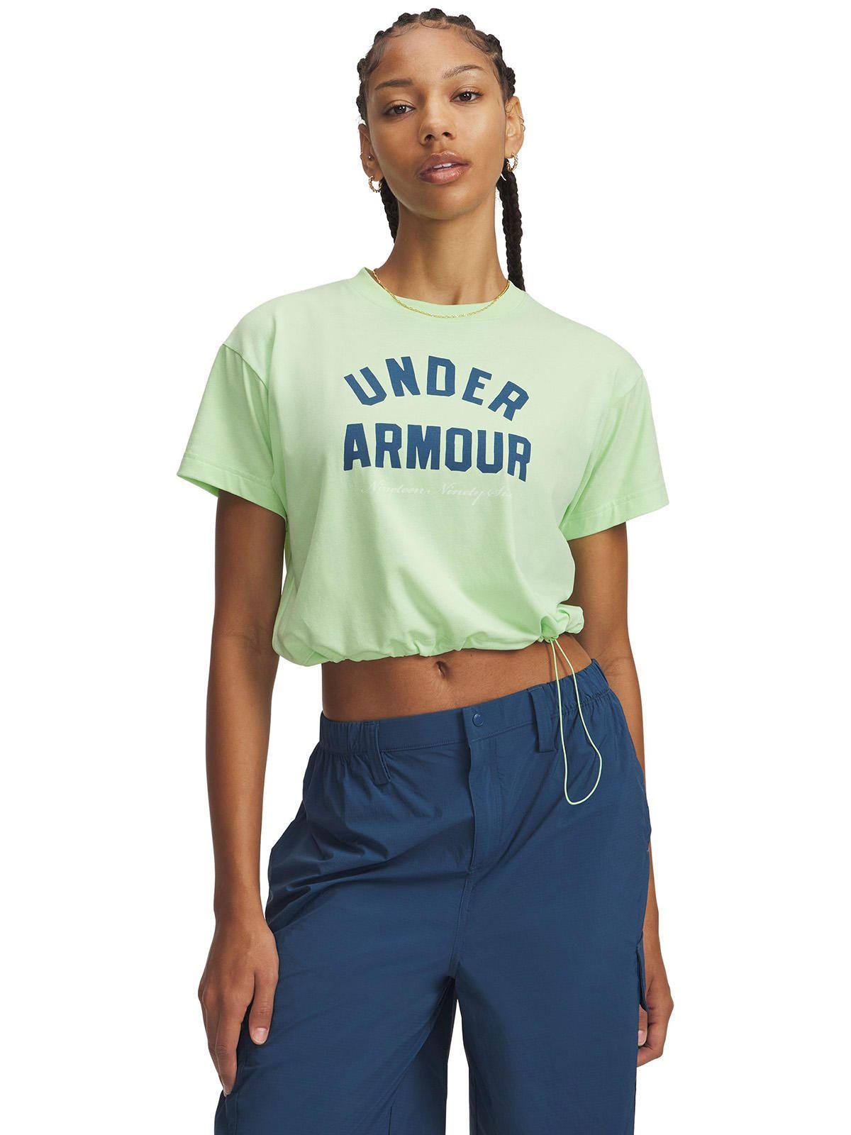 Polera M/C Mujer Bungee Hem Verde-0