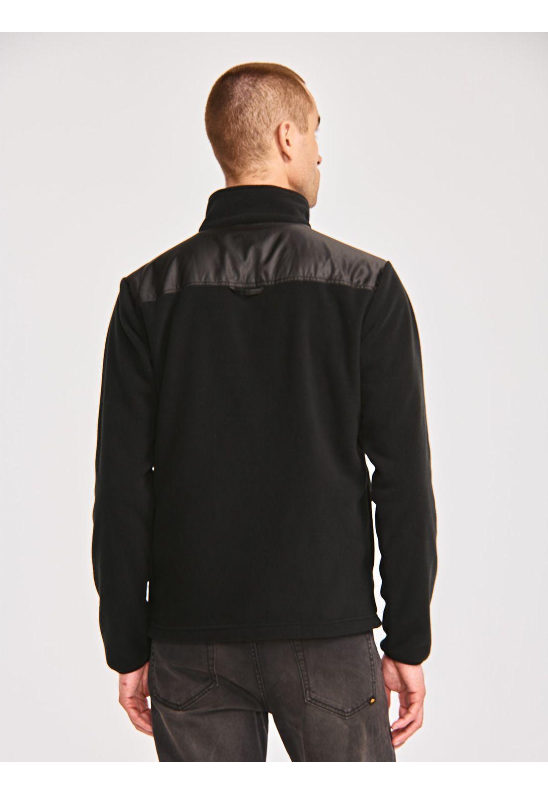 Polar Hombre Polar Fleece Utility Full ZipNegro-4