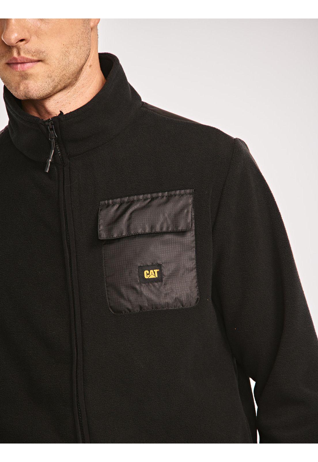 Polar Hombre Polar Fleece Utility Full ZipNegro-5