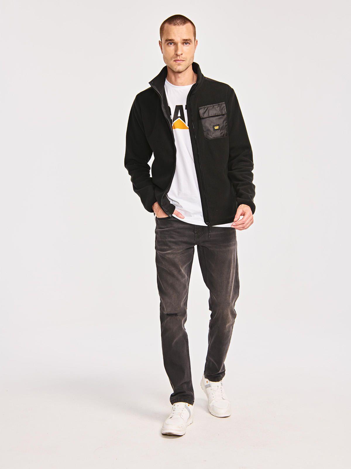 Polar Hombre Polar Fleece Utility Full ZipNegro-7