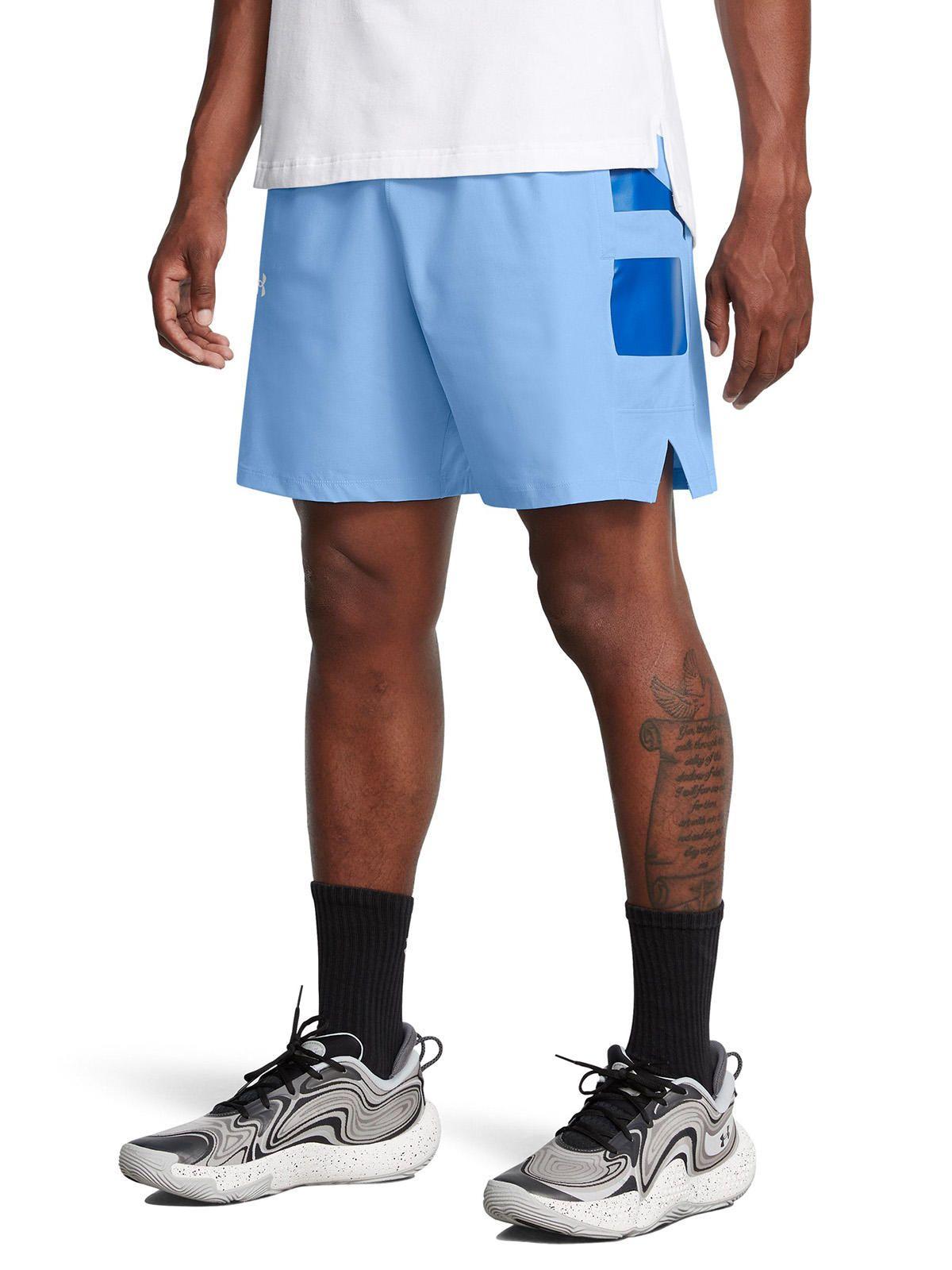 Shorts UA Zone para hombre Azul-3