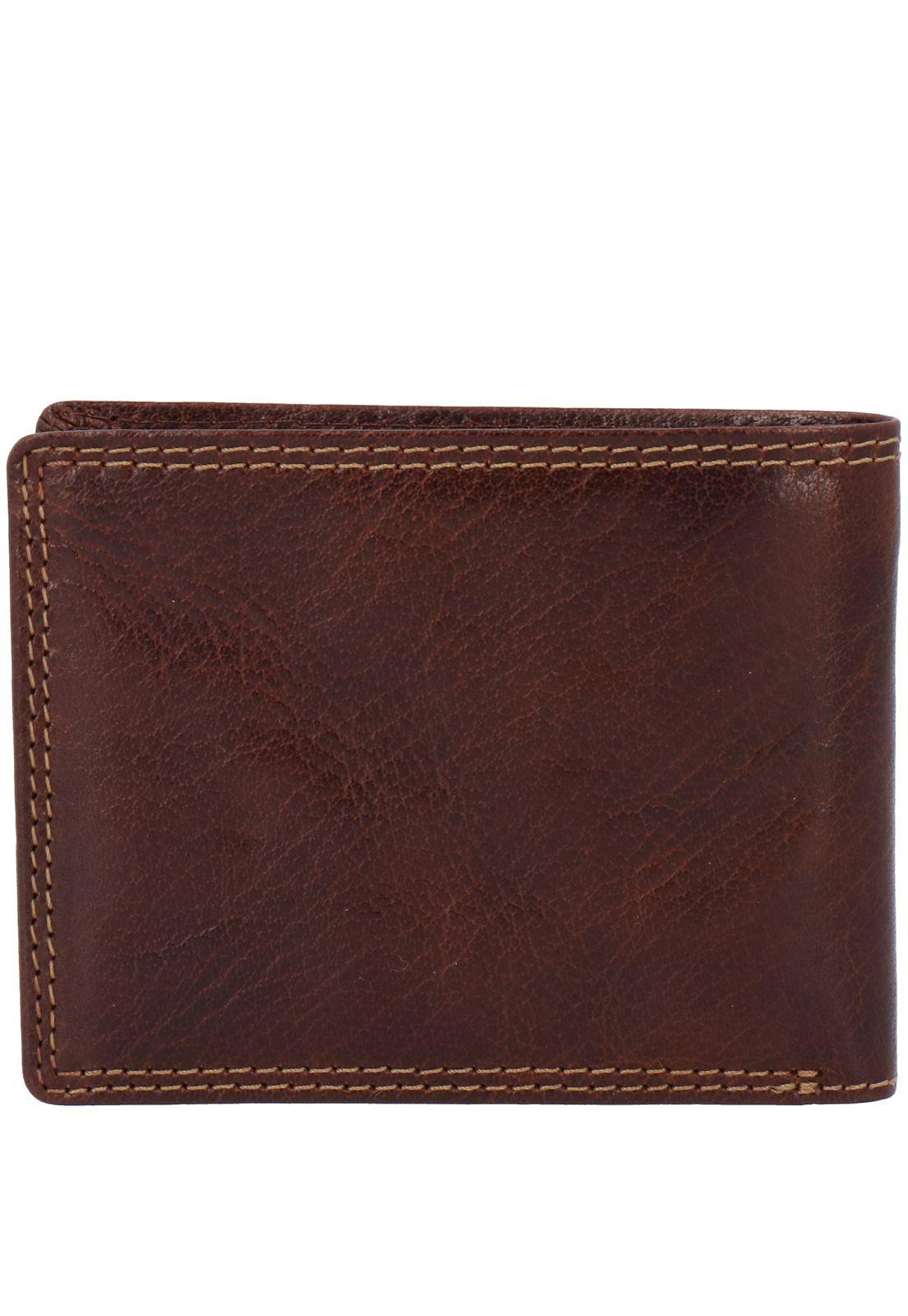 Billetera Cuero Vin Simple Café Hombre-1