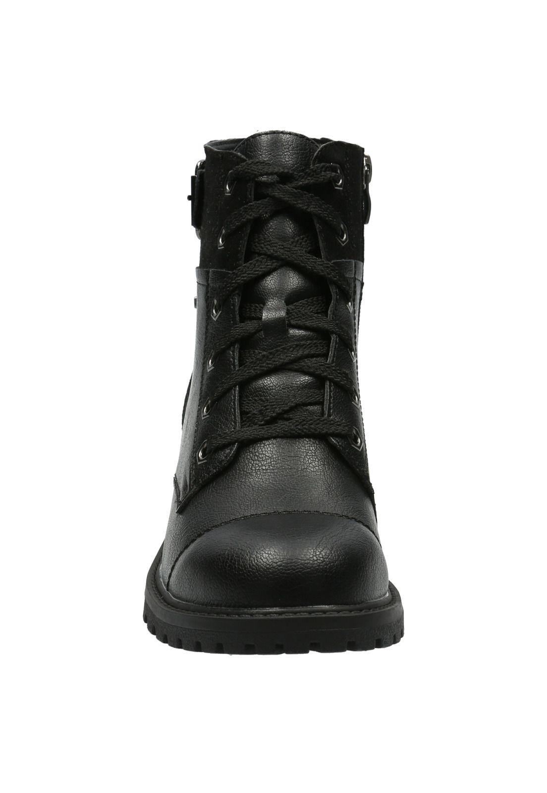 Botín Mujer Normandy Negro-2