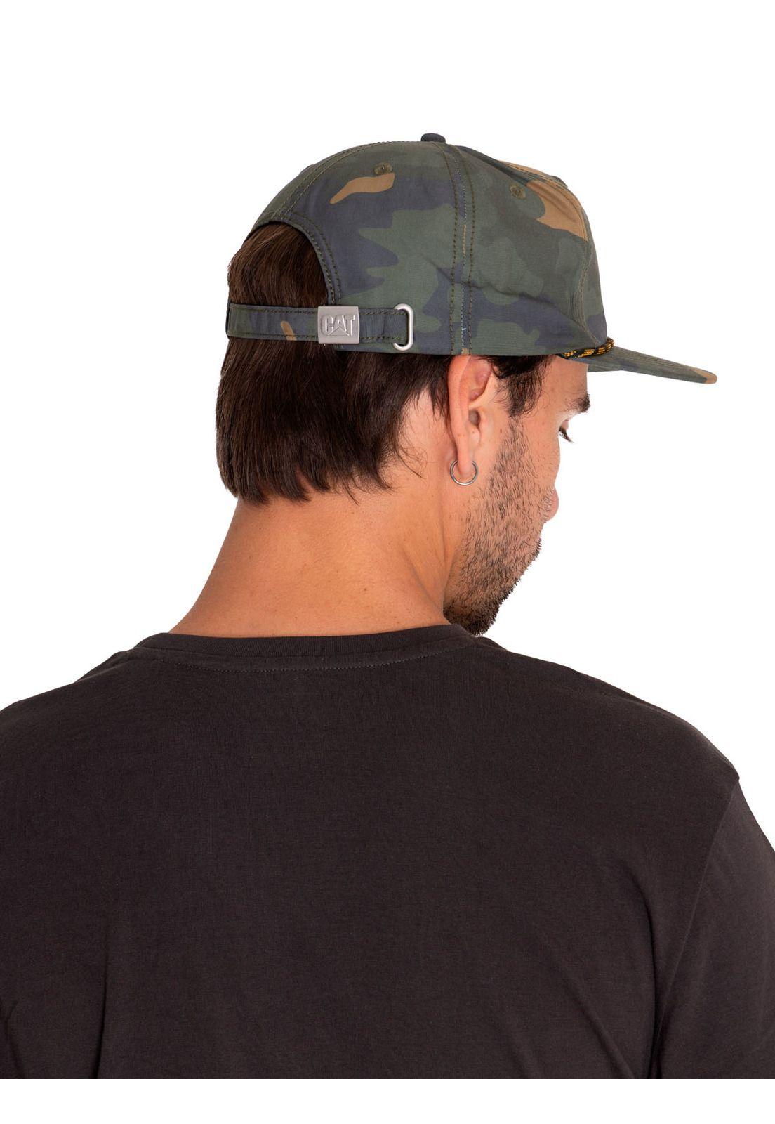 Jockey Casual Hombre Cat Logo Aop 5-Panel Hat Verde-1