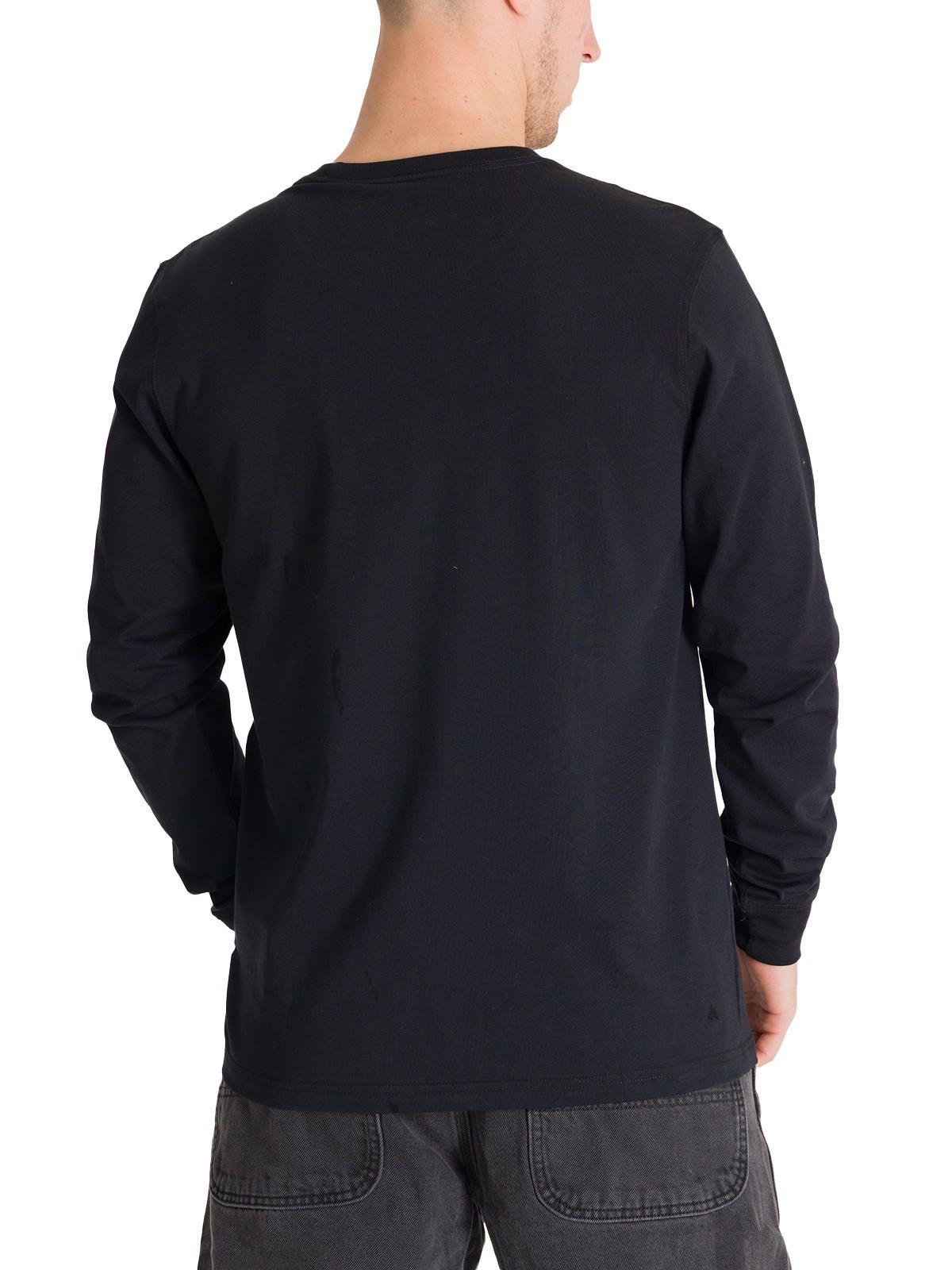 Polera Manga Larga Hombre Colfax Negra Burton-3