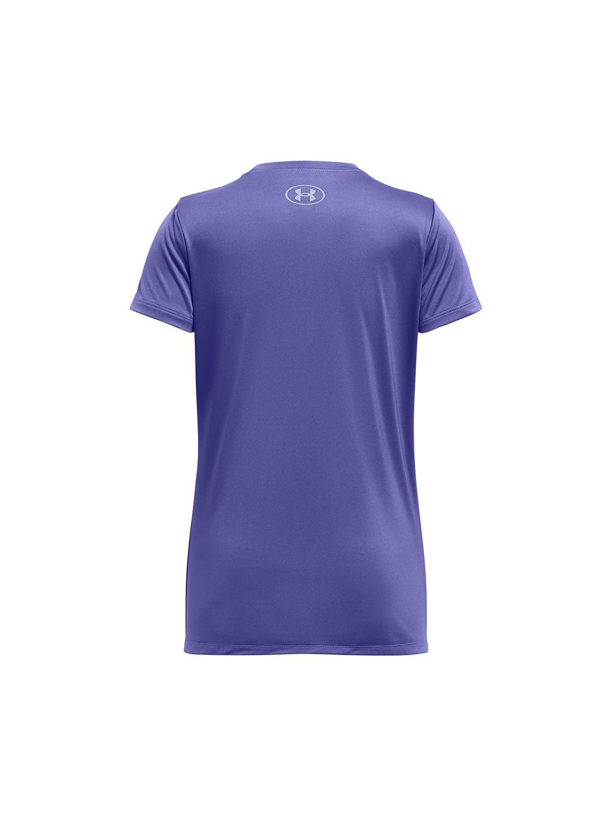 Polera Manga Corta UA Tech Niña Morado-1