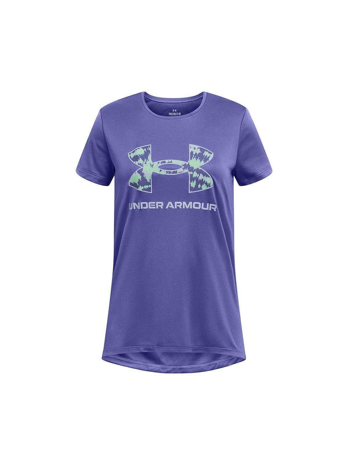 Polera Manga Corta UA Tech Niña Morado-0