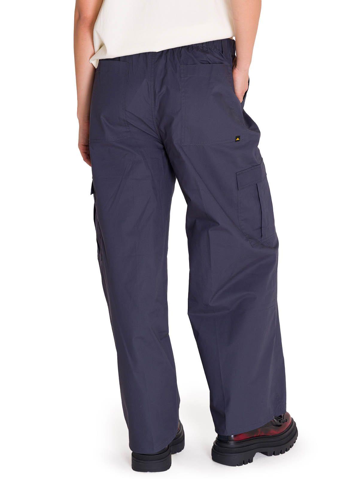 Pantalones Pull-On Cargo Parachute Mujer Azul-4