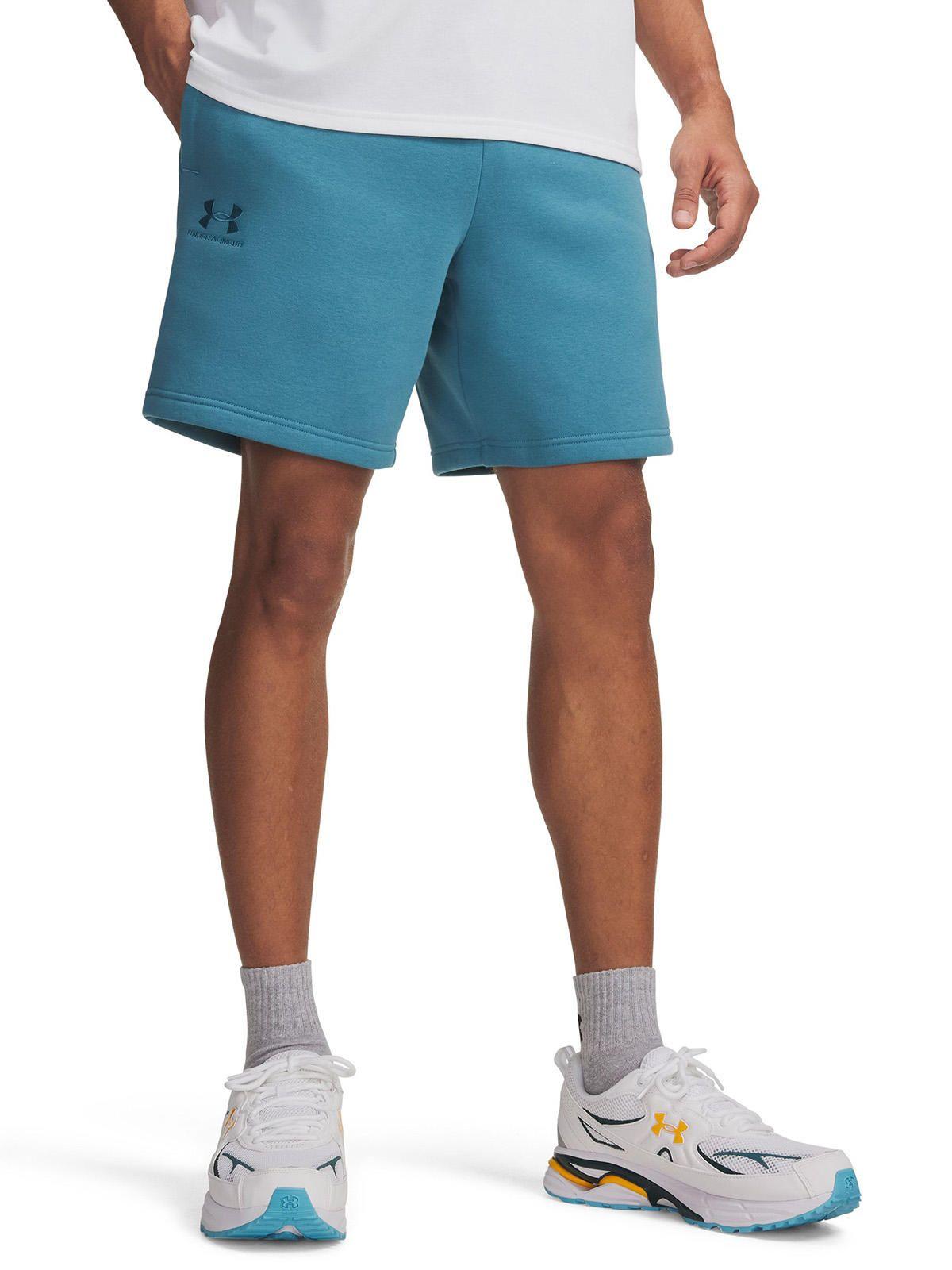 Short Hombre Icon Fleece Crew Azul-0