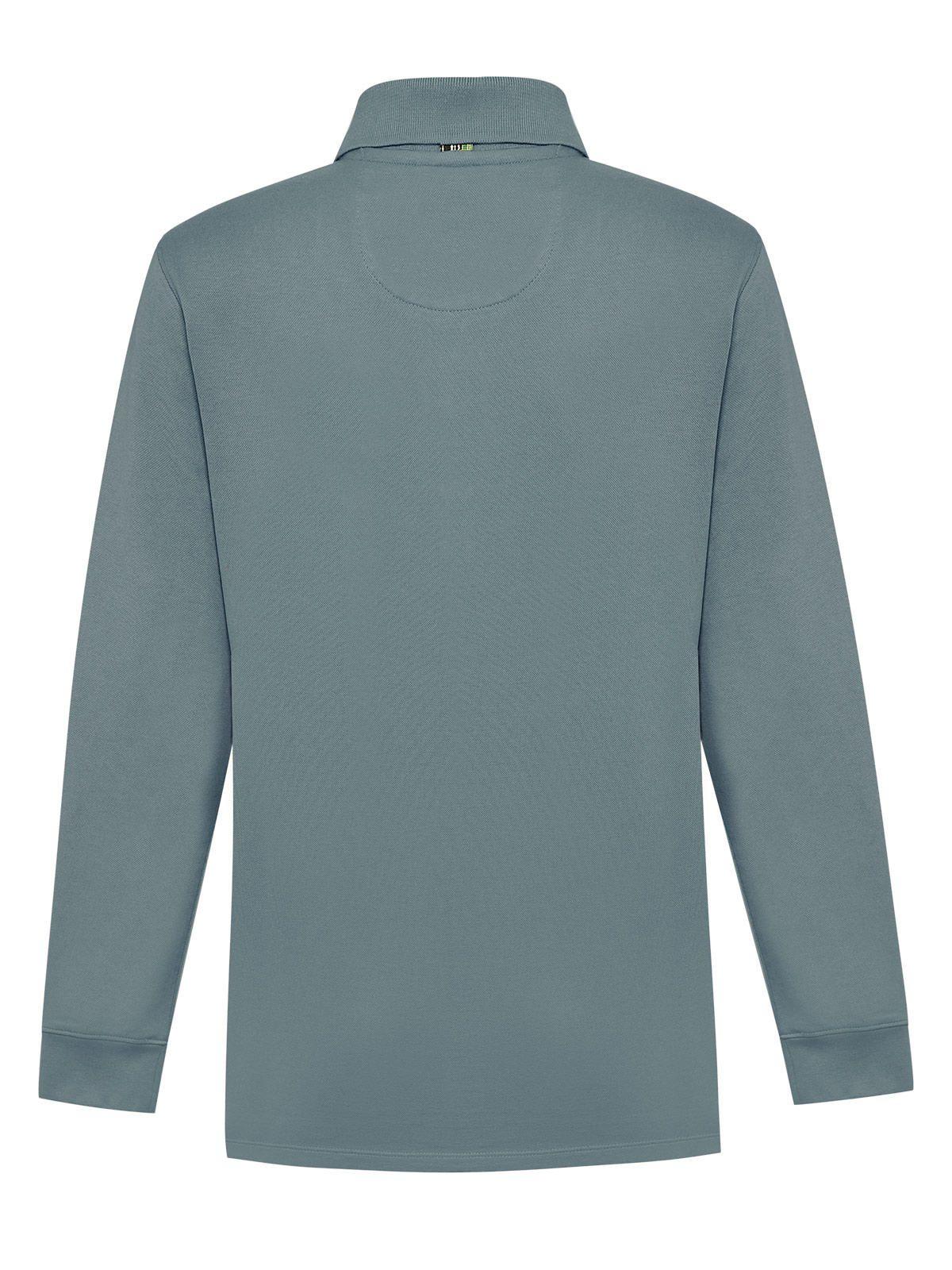 Polera Algodón Pima Mujer Godwin Azul-1