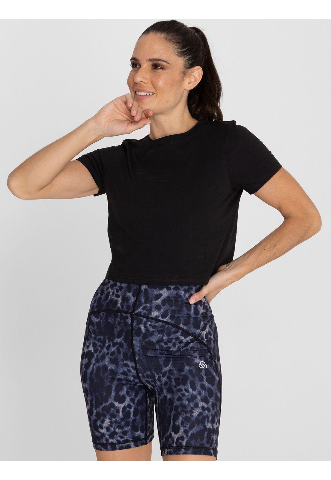 Polera deportiva Mujer Maya Negro-0