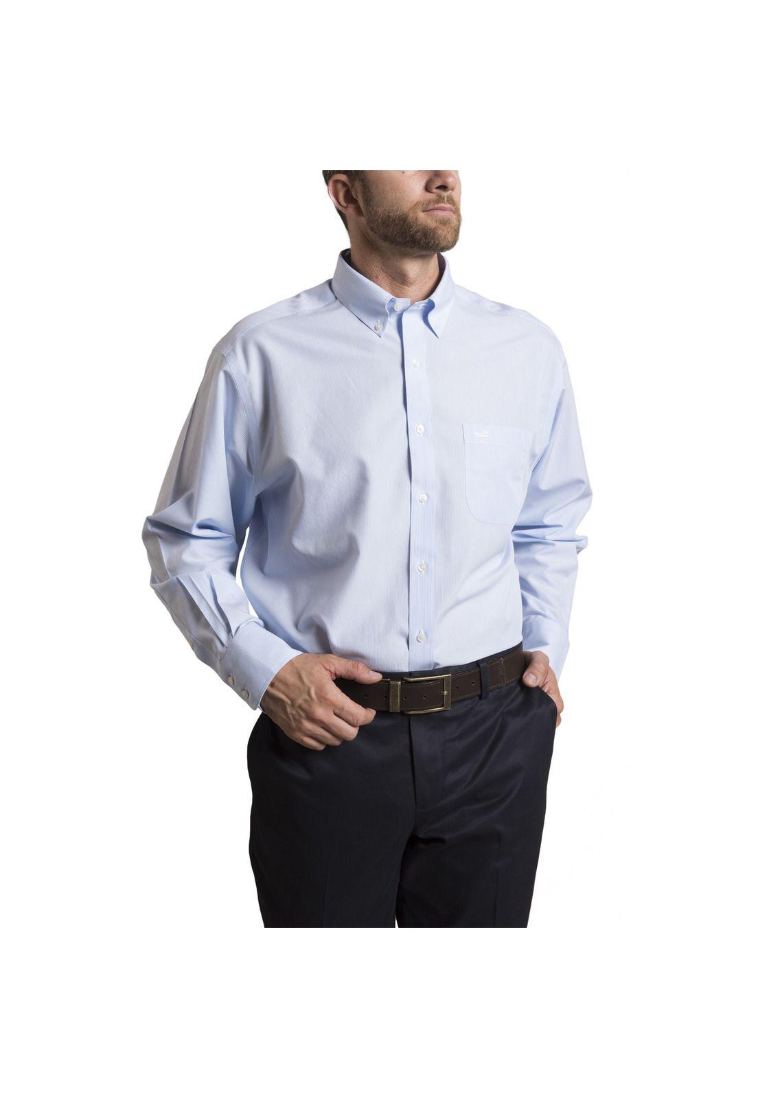 Camisa Libre de Arrugas Rockford Celeste-0