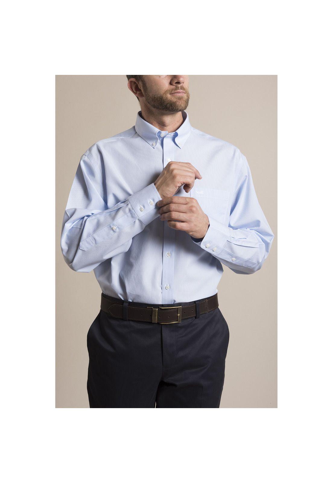 Camisa Libre de Arrugas Rockford Celeste-2