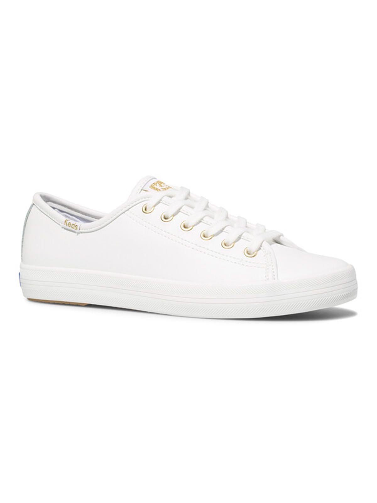 Zapatilla Cuero Kickstart Blanca Mujer-3