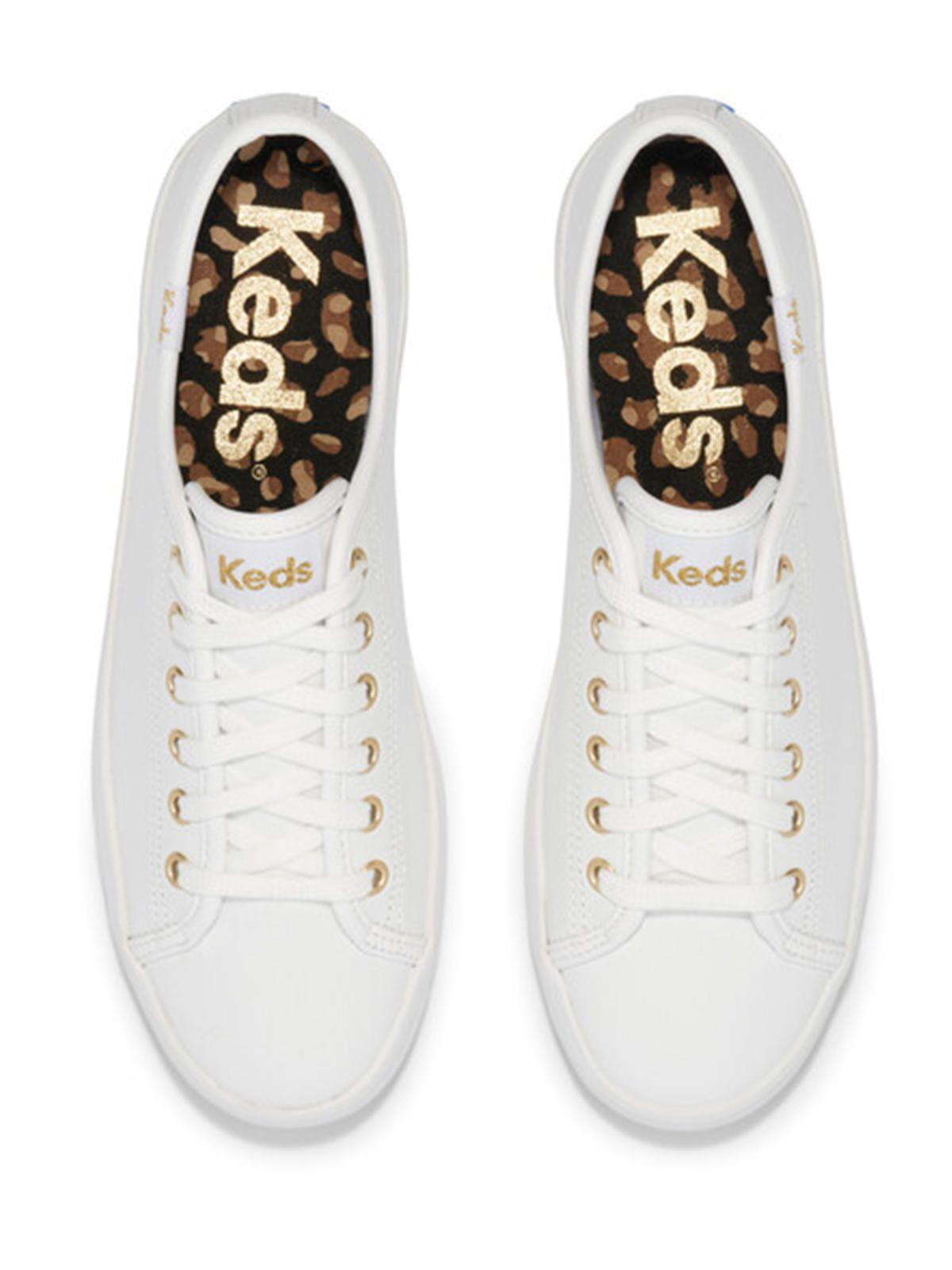 Zapatilla Cuero Kickstart Blanca Mujer-4