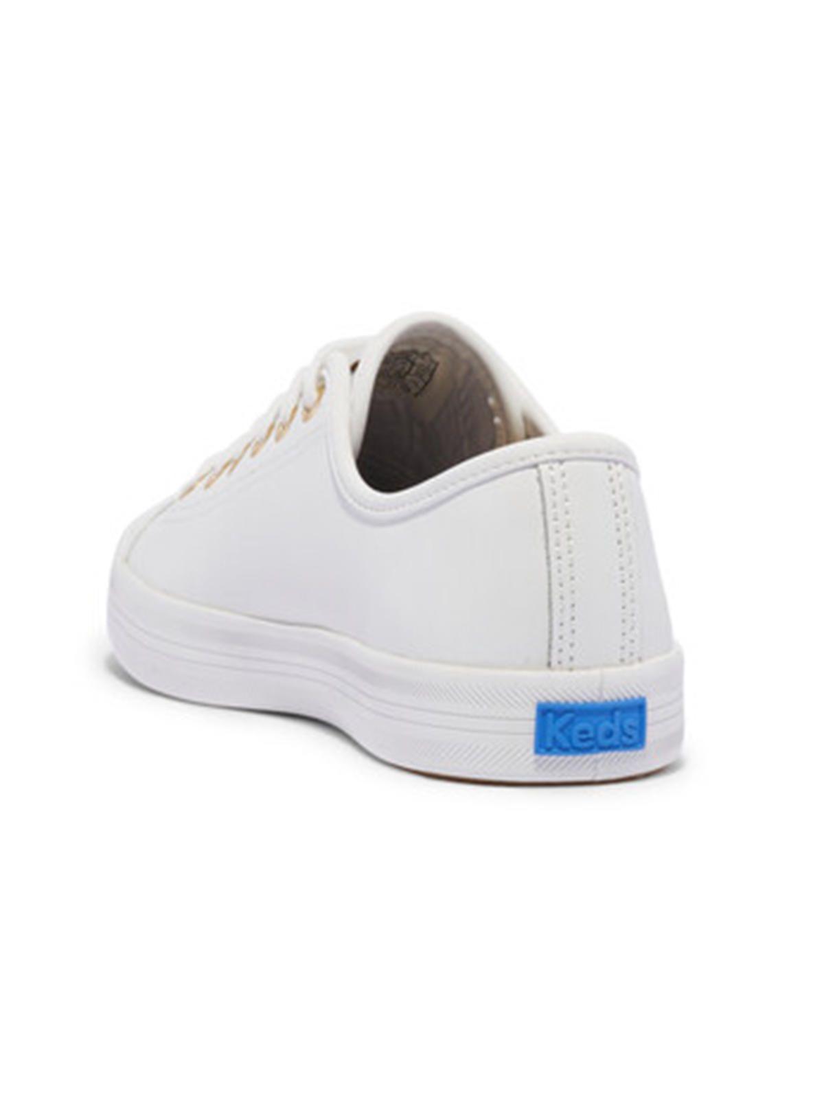 Zapatilla Cuero Kickstart Blanca Mujer-6