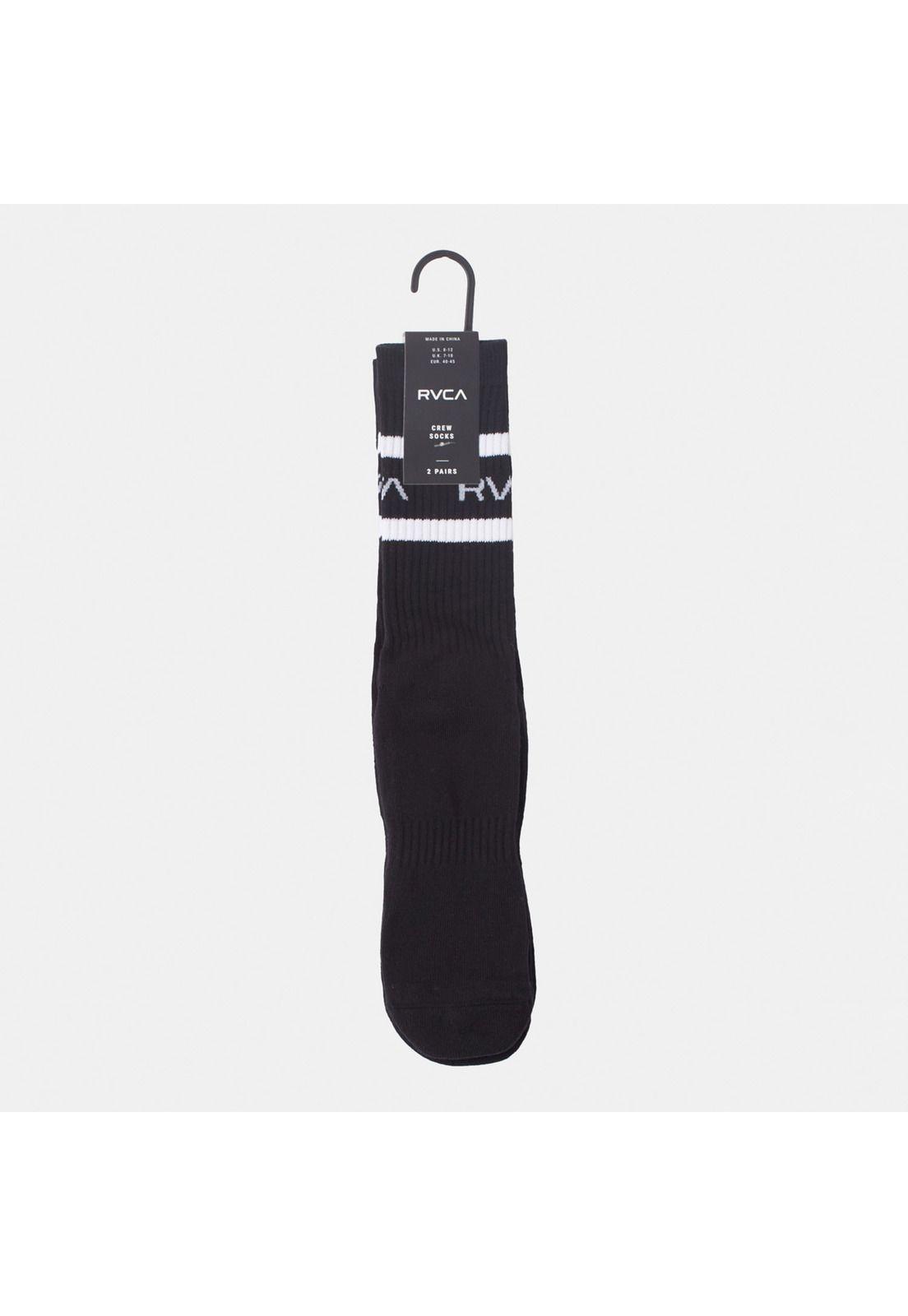 Pack 2 Calcetines Hombre 2Pk Strp Crew M Negro-3