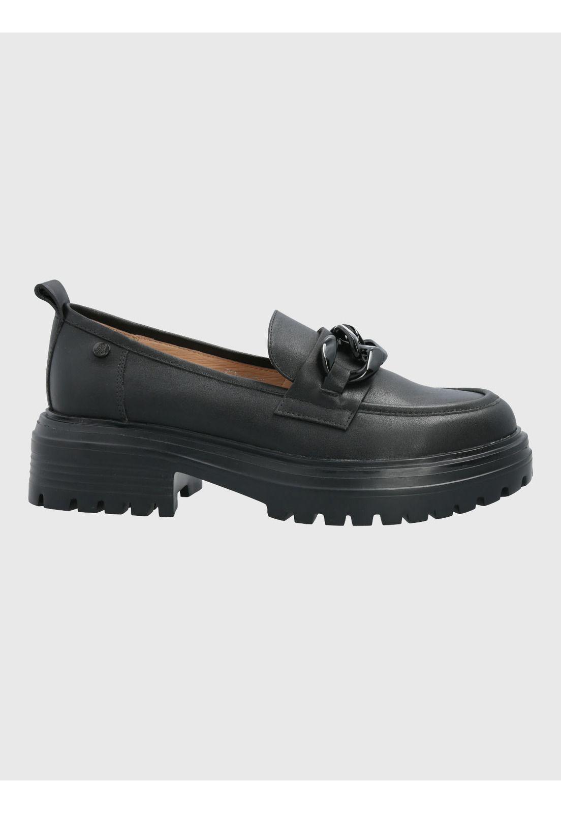 Mocasin Cuero Mujer Leboni Negro-1